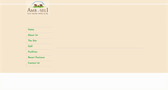 Desktop Screenshot of amboseligolfresort.com
