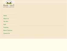 Tablet Screenshot of amboseligolfresort.com